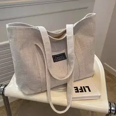 Bolsa de lona de grande capacidade sacola de trabalhadores de escritório pendulares, uma bolsa de ombro, nova, 2020, Ins - Wolf Magazine