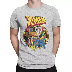 Imagem do Série Animada Marvel masculina camiseta de algodão, roupas de manga curta, camiseta com gola redonda, camisetas estampadas, streetwear retrô, X-Men, anos 90