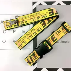 Coleira de nylon para cães, coleira para animais de estimação, ajustável, moderna e durável, cinto de segurança, seguro, pequeno, médio, acessórios para cachorros