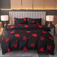 Poliéster Impresso Lixar Duvet Cover, Conjunto de cama Estilo Europeu, Quilt Cover, Pele Tecido Amigável, Queen Size, 3Pcs - loja online