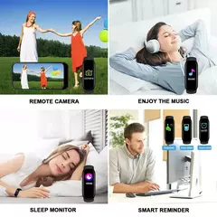 Relógio inteligente digital para homens e mulheres, bluetooth, rastreador de fitness, esporte, freqüência cardíaca, pressão arterial, android, ios, novo - comprar online
