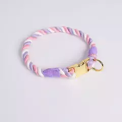 Coleira de cachorro arco-íris para animais de estimação, coleira para treinamento de caminhada com fivela de metal para cinto grande, médio e pequeno, coleira de algodão para cães - comprar online