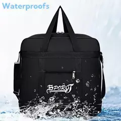 Imagem do Saco de grande capacidade expansível com roda, bolsa de bagagem dobrável, bolsa de viagem Oxford para homens e mulheres, Airline Checked