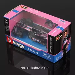 Imagem do Bburago 1:43 2024 F1 Modelo MCL38 W15 SF24 RB20 A524 Liga Miniatura Diecast Fór