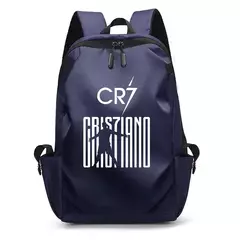 Imagem do Mochila portátil impermeável para homens, mochila impressa super estrela do futebol, sacos de livros escolares universitários, menino e menina, CR7