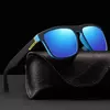 Clássico quadrado vintage esporte óculos polarizados para homens e mulheres, luxo marca designer óculos de sol, condução e pesca eyewear, UV400