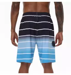 Calção de banho masculino, calção de natação, secagem rápida, calção de praia com bolsos com zíper, forro de malha na internet