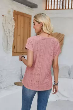 Blusas vintage de grandes dimensões para mulheres, monocromáticas, casuais e soltas, camisas elegantes para jovens, tops femininos, moda, verão, 2024 na internet