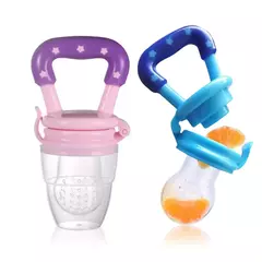 Baby Fruit Food Silicone Bite Bag, Moedor de Suplemento Alimentar, Anti-asfixia, Tampa contra poeira, Limpar sem ângulo morto - Wolf Magazine