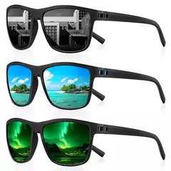 CRIXALIS-Óculos de sol quadrados polarizados para homens e mulheres, esportes ao ar livre retro, óculos de sol, óculos masculinos, UV400, moda, 3 pcs - comprar online