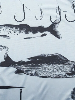 Imagem do Camiseta masculina de manga comprida com estampa 3D, confortável, absorvente de suor, respirável, pesca, ciclismo, caminhada, acampamento, esportes casuais