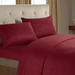 Conjunto de lençóis batilo, 4 peças, luxo, lençol e plano com fronha, conjunto de cama listrado sólido para gêmeo/completo/queen/king size - comprar online
