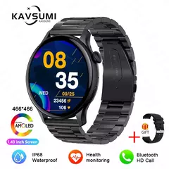 Smartwatch NFC para Mulheres, Smartwatch com Tela HD, Frequência Cardíaca, Rastreamento GPS, Chamadas por Voz, Huawei, Xiaomi, Novo, Senhoras, 466x466, 2022