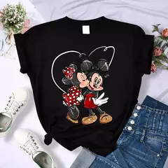 Camisetas estampadas Disney Mickey Femininas, Anos 90, Y2k, Minnie Mouse, Streetwear, Roupa Feminina, Camiseta Kawaii, Moda - comprar online