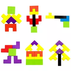 3d quebra-cabeça de madeira para bebê e criança, rússia cor quebra-cabeça, lógica jogo, brinquedo quadrado, natal presentes - comprar online