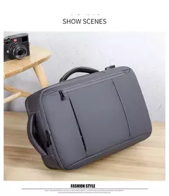 Mochila impermeável de grande capacidade para homens Carregamento USB Bagpack para laptop masculino Mochila de viagem de negócios