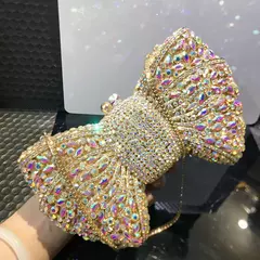 Mais novo strass verde/preto bolsa de embreagem arco luxo diamante feminino vermelho noite embraiagens sacos casamento nupcial saco pedras bolsas - loja online