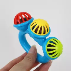 Bebê recém-nascido chocalho bola brinquedos, segurando a mão Bell, brinquedos sensoriais, materiais de segurança para crianças, 0-24 meses, 4pcs - comprar online