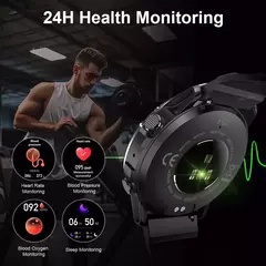 MELANDA-Smartwatch de Esportes Impermeável para Homens, Chamada Bluetooth, Rastreador De Fitness, IOS, Android NX9, IP68, 1.39 "HD na internet