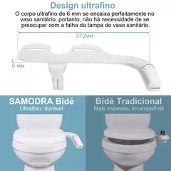 SAMODRA-Pulverizador não elétrico do bidé do bocal duplo, assento do toalete, acessórios do banheiro, chuveiro higiênico, mão direita e esquerda - Wolf Magazine