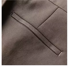 Imagem do Calça masculina elegante estilo britânico, casual de negócios, escritório de deslocamento, calça de lazer, roupa social masculina, verão