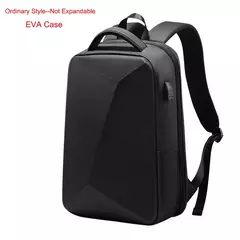 Mochila Laptop de Viagem Expansível para Homens, Impermeável, Saco De Negócios Anti-Roubo, Carregamento USB, Estojo Rígido, 15.6";;VERDADEIRO;;"EVA not expandable,18 inches - comprar online