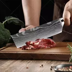 WXCOO-Aço Inoxidável Chef Japonês Faca Set, Tesoura De Cozinha, Faca De Desossagem, Carne Cutelo, Frutas Cutelo, Peixe, Santoku Facas - comprar online