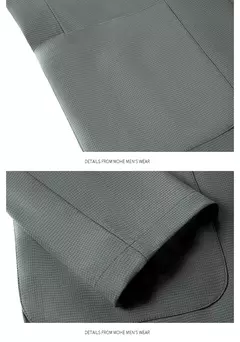 Fato casual ultra fino de seda gelo masculino, casaco pequeno, sem raços, negócio high-end, verão, pequeno, leve, luxo, novo