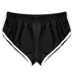 Calções de Yoga Mid-Rise Dolphin para mulheres, borda branca, saque, esportes, academia, treino, corrida, emagrecimento, esportes fitness, verão