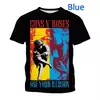 Homens e mulheres em 3D impresso T-shirts, Guns N Roses, Rock Band, Skull Streetwear, personalizado mais camisa, verão, novo