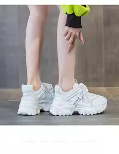Sapatos femininos sapatos casuais primavera tênis plataforma mulher-sapatos tênis moda feminina sola grossa 2024 rosas formadores aumentados i