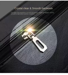 Bolsa crossbody impermeável para homens, cor sólida, grande capacidade, pasta portátil, armazenamento de couro PU, sacos de ombro, meninos na internet