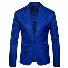 Blazer de retalhos casual masculino, ternos masculinos, jaqueta de um botão slim fit, nova moda, M-XXXL - loja online