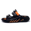 Caminhada suave masculina em chinelos de casa, chinelos de casa, sapatos de praia, sandálias flop, slides de verão, 2022