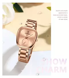 Imagem do POEDAGAR-Relógio de quartzo feminino impermeável em aço inoxidável, relógio feminino elegante, relógios de luxo para senhoras, alta qualidade
