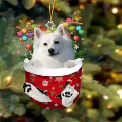 1 pçs enfeites de natal pendurado decoração presente bonito cão natal família pendurado árvore dos desenhos animados produto pingente personalizar h0o1 na internet