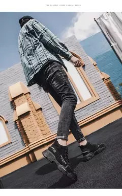 Bota de pelúcia masculina, com renda, antiderrapante, tornozelo, casual, ao ar livre, tênis masculinos, quente, inverno, moda, novo - Wolf Magazine
