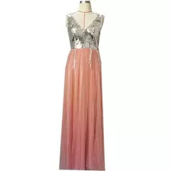 2020 novas roupas femininas transfronteiriças cor sólida bordado miçangas sexy com decote em v vestido de malha atacado estilo sem mangas