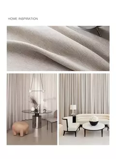 Completa Blackout Soundproof Janela Cortina, simples Sala de estar cortinas, Grande área, Estudo, Varanda Bay, Quarto Bay, cortinas espessadas - Wolf Magazine