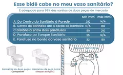 SAMODRA-Fixação do Assento Sanitário, Bidé de Botão, Limpeza Não Elétrica, Bocal Duplo, Lavagem Frontal e Traseira, Água Fresca na internet