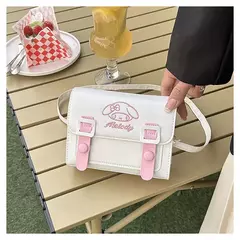 Sanrio Pu Praça Anime Bolsas De Ombro, Tote Do Mensageiro Kawaii, Bonito Dos Desenhos Animados Mochilas, Minha Melodia Cinnamorol Kuromi, Sacos De Moda