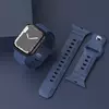 Pulseira de silicone para apple pulseira de relógio 49mm 45mm 41mm borracha 40mm 44mm 38mm 42mm para iwatch série 3 5 6 se 7 8 ultra banda