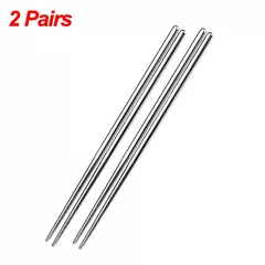 Pauzinhos chineses em aço inoxidável, pauzinho de sushi antiderrapante, varas de metal coreano e japonês, utensílios de cozinha, 1 2 5 pares - comprar online