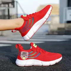 Imagem do Homens tênis casuais verão respirável sapatos esportivos leve malha ao ar livre tênis de corrida atlético jogging tenis sapatos caminhada