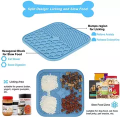 Adequado para animais de estimação pesando menos de 3 quilogramas esteira gatos tigelas de comida lenta ventosa alimentação alimentos silicone lamber, produto pequeno