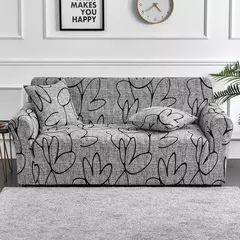 1pc flor impressa elástica capa de sofá antisuciedad elastano capa protetor de móveis para o quarto escritório sala estar decoração casa