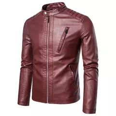 Jaqueta masculina de couro PU falso, casacos masculinos, outwear branco, outono, 5XL, 2022 na internet