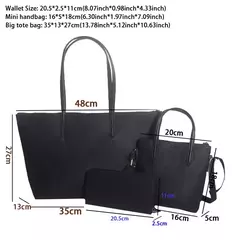 Imagem do Mini Crocodile Shoulder Bag Set para Mulheres, Messenger Bag, Carteira, Bolsa, Tote Purses, Senhoras, Casual, Crossbody, Compras
