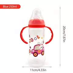 Garrafa de desenho animado para alimentação de bebês recém-nascidos, sem BPA, à prova de queda e vazamento, 240ml - comprar online