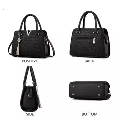 Bolsa de couro de alta qualidade para mulheres, Bolsas de Ombro Crocodilo, Designer de Letras V, Grande Capacidade na internet
